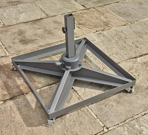 Steel Side Post Parasol Base with Wheels - image 2
