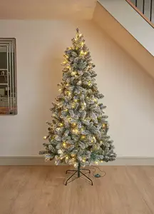 7ft InLit Snowy King Pine