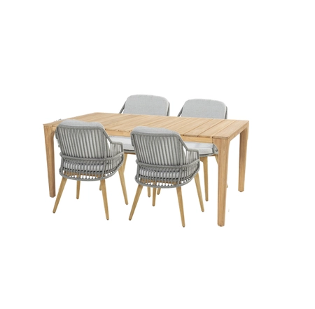 Ancora 4 seat 180cm Liam Dining Set