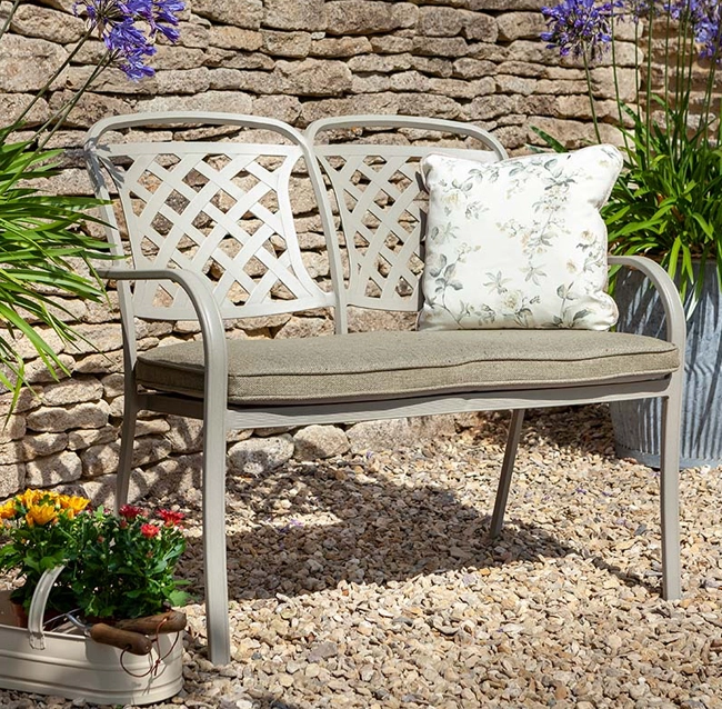 High back garden bench online