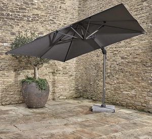 Chichester 3M Grey Square Side Post Parasol