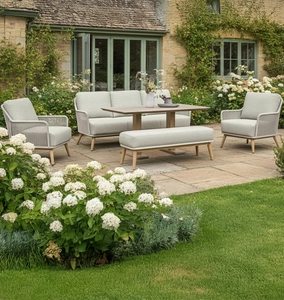 Como Lounge Dining Set - Mocha