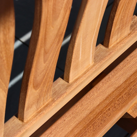 Curved Back Flat Arm 3 Seat Bench - image 3