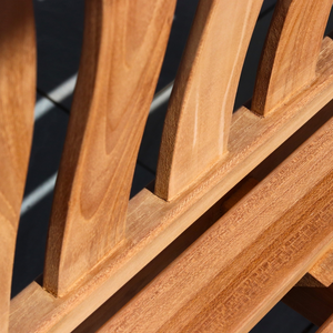 Curved Back Flat Arm 3 Seat Bench - image 3