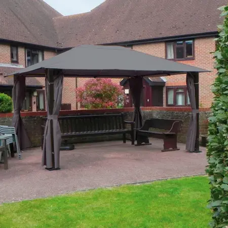 Highfield Grey Gazebo 4x3m