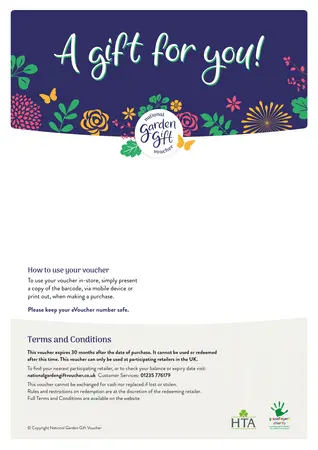 National Garden E-Gift Voucher - A Gift for You