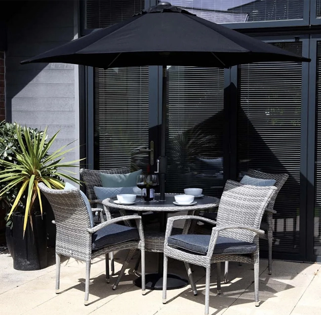 Iris '4' Dining Set Henry Street Garden Centre