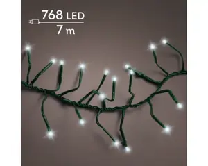 LED cluster lights 8 fn twinkle o/d 1900cm green/cool white