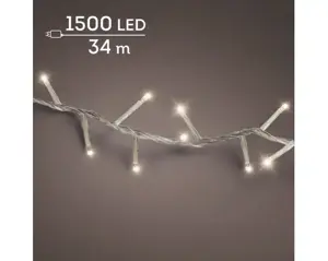 LED compact lights 8 fn twinkle o/d 3400cm trans/ww