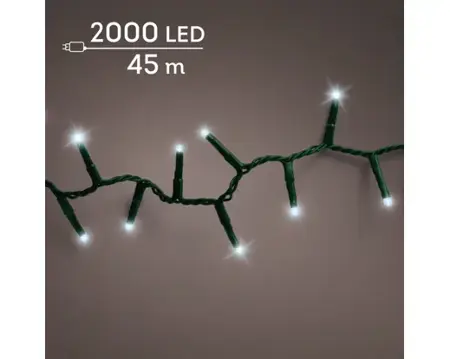 LED compact lights 8 fn twinkle o/d 4500cm green/cool white