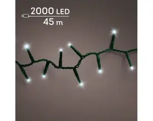 LED compact lights 8 fn twinkle o/d 4500cm green/cool white