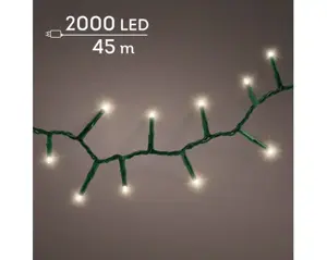 LED compact lights 8 fn twinkle o/d 4500cm green/ww
