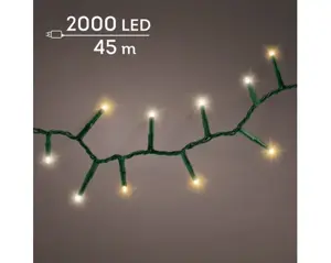 LED compact lights 8 fn twinkle o/d 4500cm green/ww/cl warm