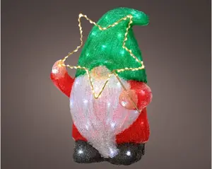 LED gnome acrylic o/d colours/cool w/ w/w H.39.5cm - image 2