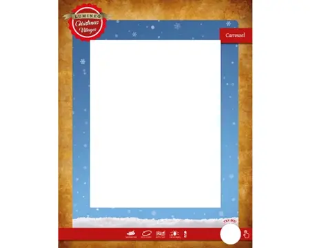 LED scenery flashing effect BO multi/colour changing W.23.5cm x H.28cm - image 3