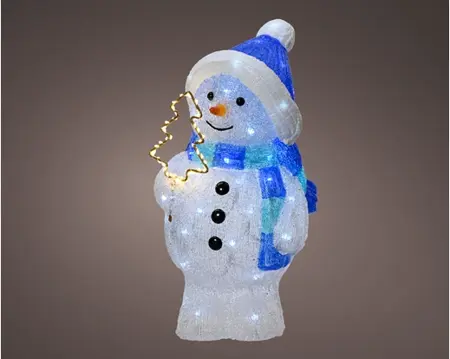 LED snowman acrylic white/cool white/warm white 432cm - image 1