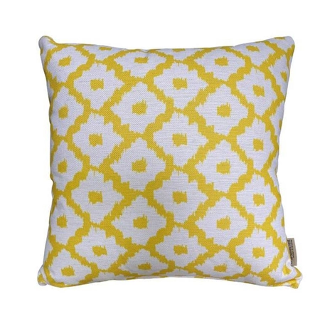 Lemon Medallion Square Scatter Cushion