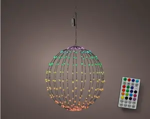 Micro LED dancing lights 3d ball colour changing s o/d black/colour changing 50cm - image 3