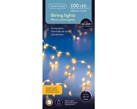 100 Micro LED extra dense lights BO silver/classic warm L.159cm - image 3