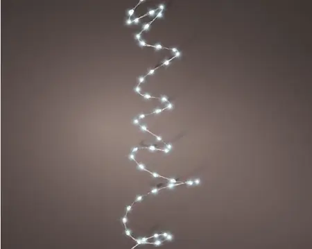 100 Micro LED extra dense lights BO silver/cool white L.159cm - image 1