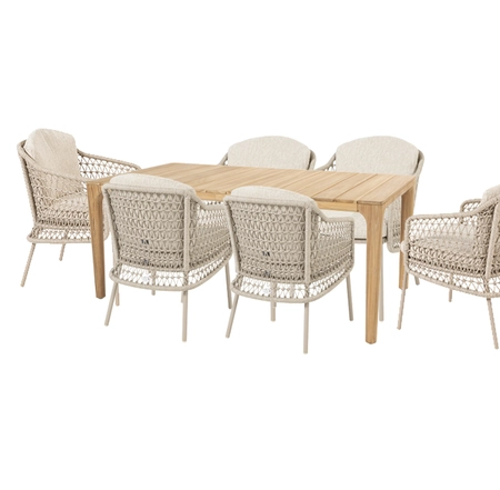 Puccini 180cm Liam Dining Set