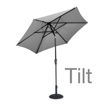 Riviera 2.5m Parasol- Grey - image 2