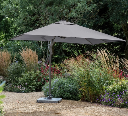 Truro LED Grey 3M Parasol & Base - image 1