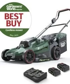 Webb 40V (2 x 20v) 43cm (17") Cordless Rotary Lawnmower (2 x 4AH Battery & Charger) - image 1