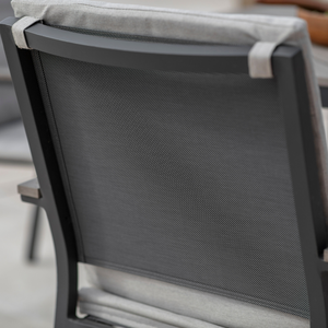 Zurich 4 Anthracite Seat Dining Set - image 2