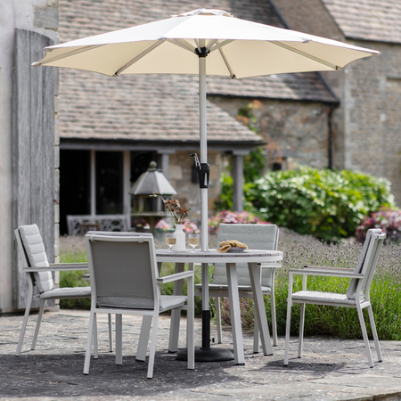 Zurich 4 Mocha Seat Dining Set - image 1