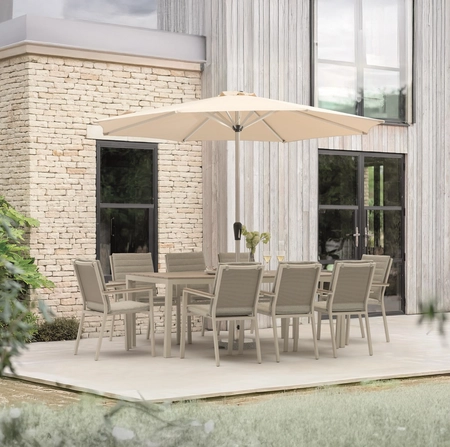 Zurich 8 Mocha seat Dining Set